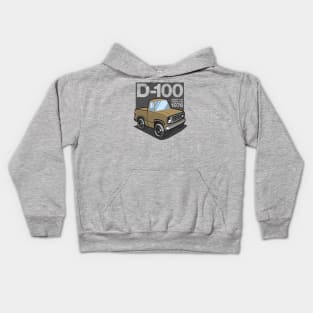 D100 - 1976 (Light Gold) Kids Hoodie